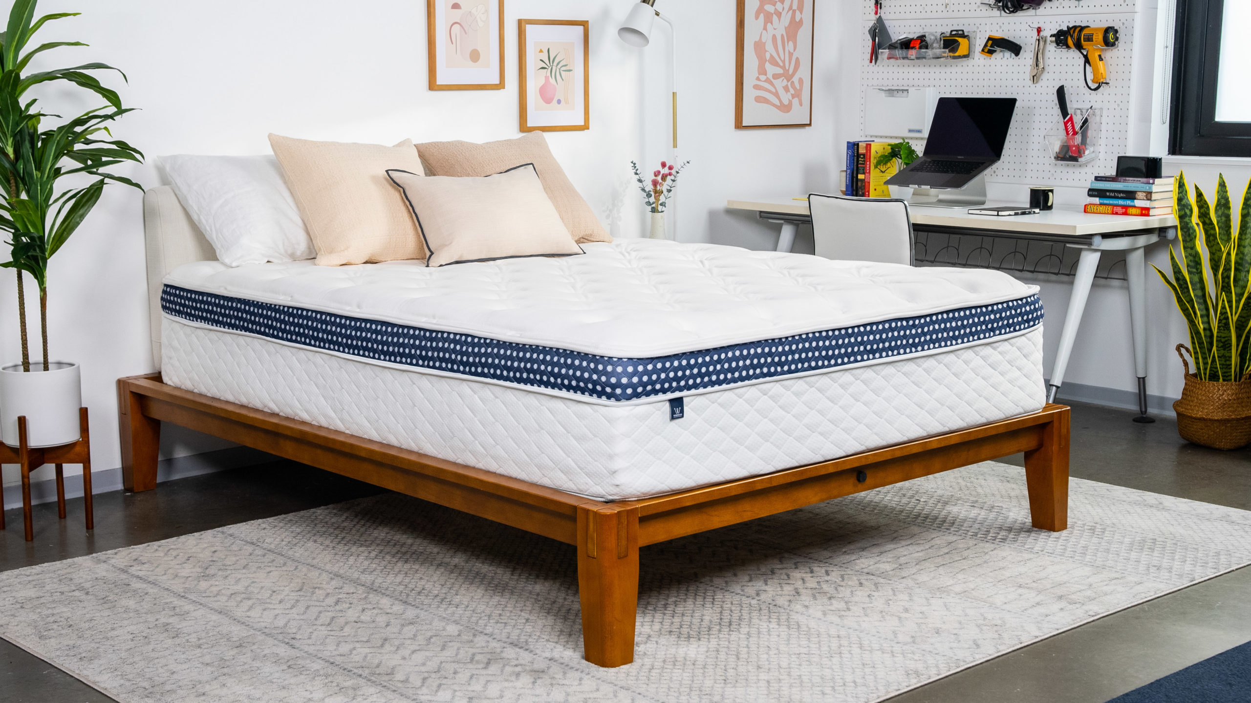 Best Mattress for Back Sleepers of 2026 A picture of the WinkBed Mattress in Sleep Foundation's test lab.